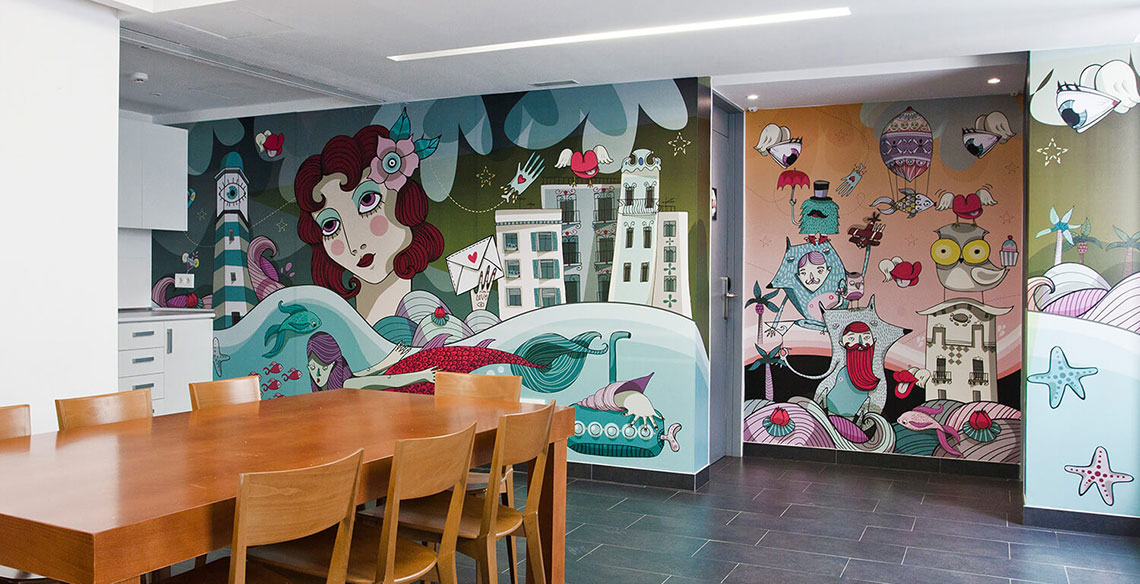 decoracion mural st christopher inns 6