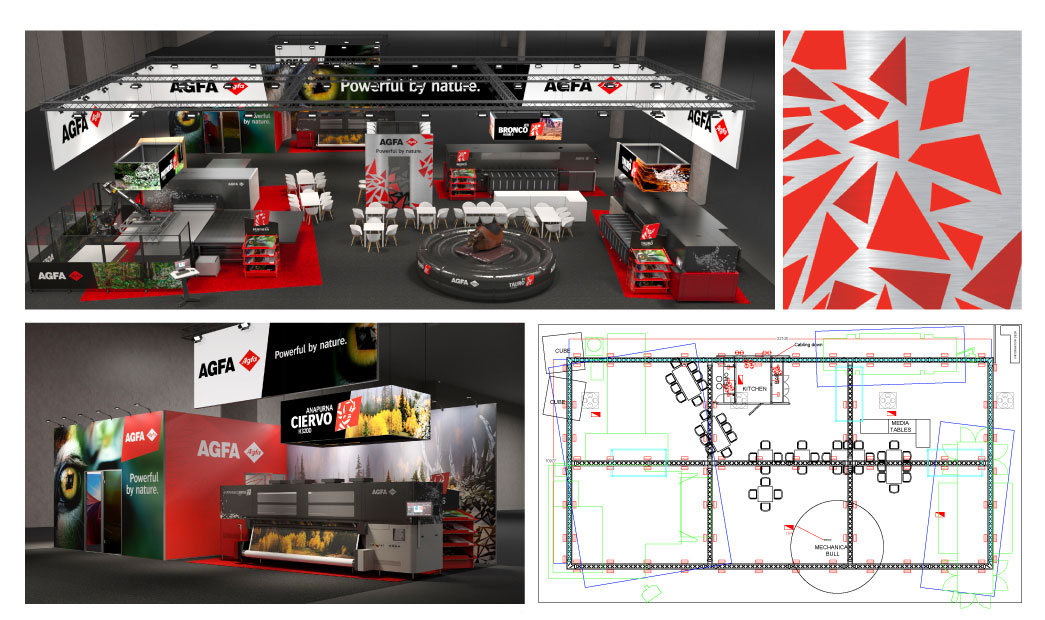 El desafío detrás del stand de AGFA en FESPA 2