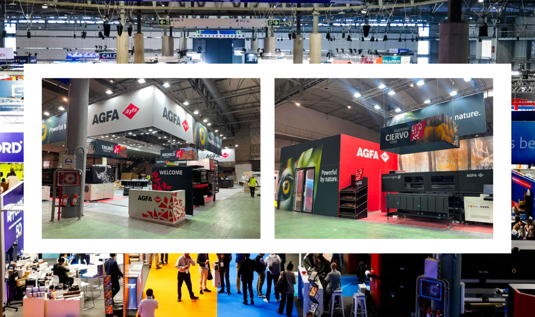 El desafío detrás del stand de AGFA en FESPA 3