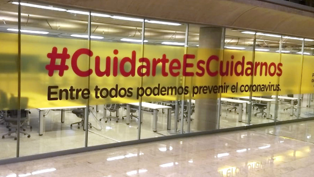 fondos de prensa y decoracion con vinilos para el gobierno de la ciudad 5