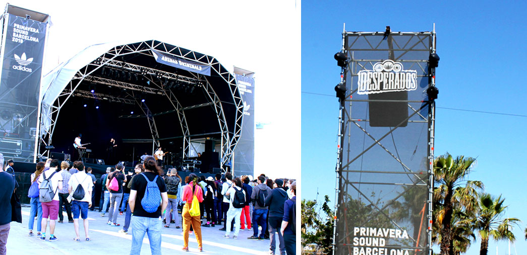 decoracion de eventos primavera sound lona, vinilo y banderas 6
