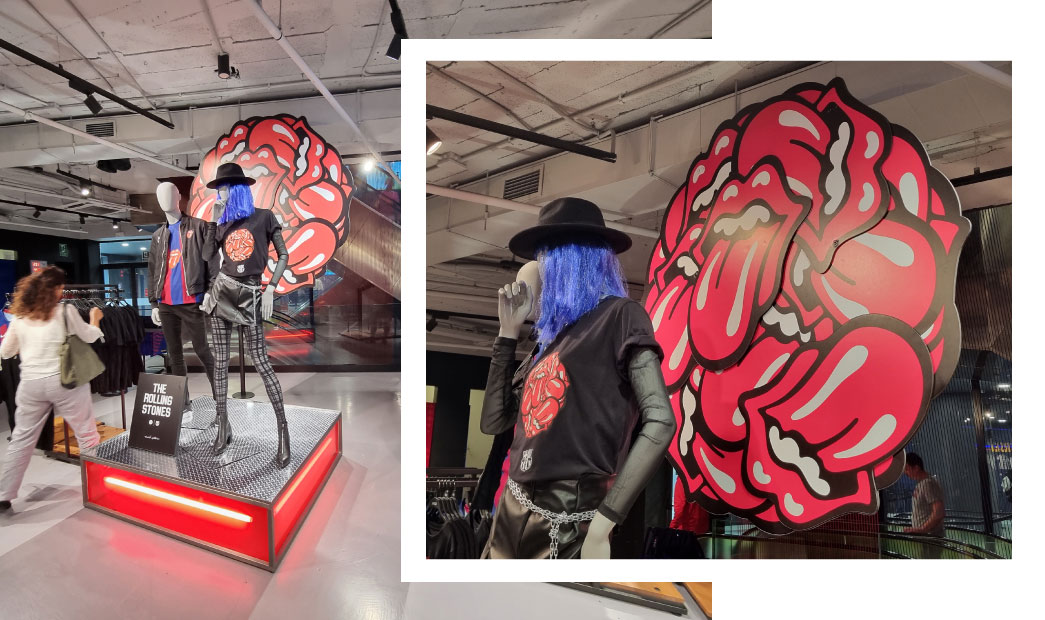 decoration of the Barça Store stores 4
