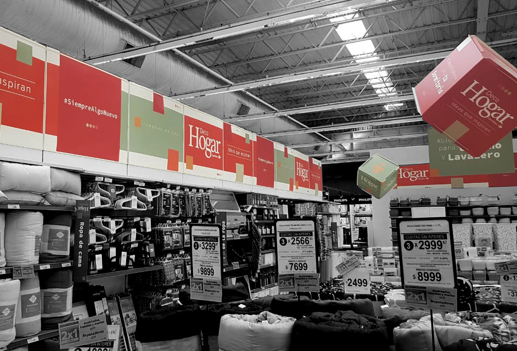 decoracion punto de venta hipermercados carrefour sector deco hogar 2