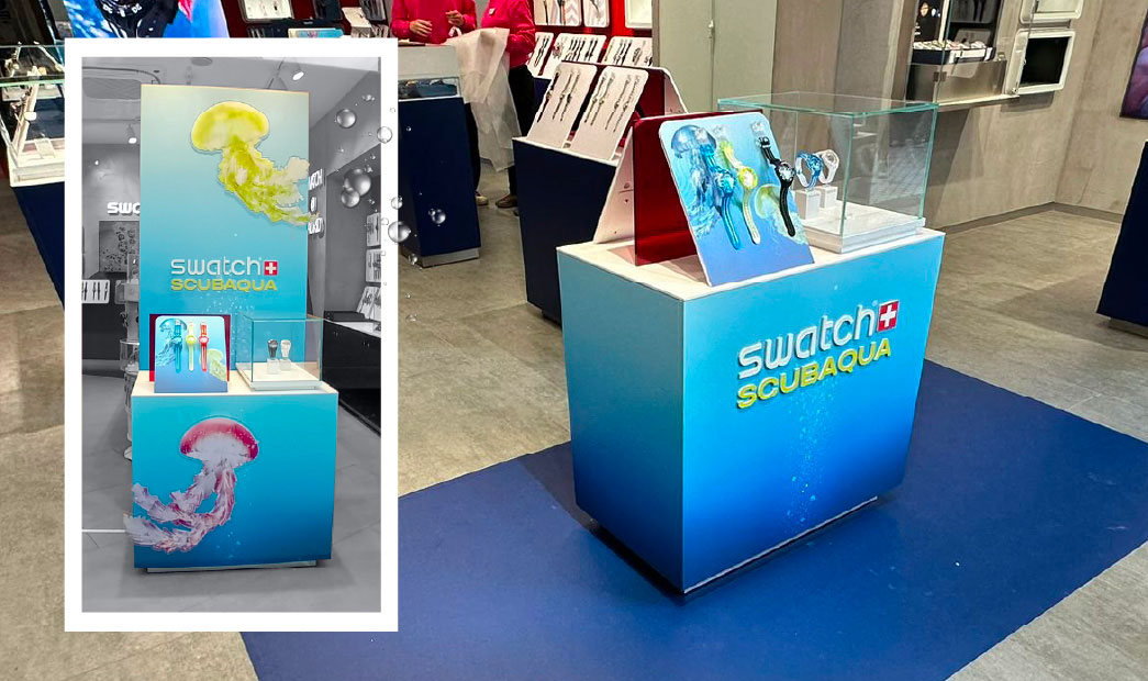 lanzamiento y retail para escaparates de swatch 2