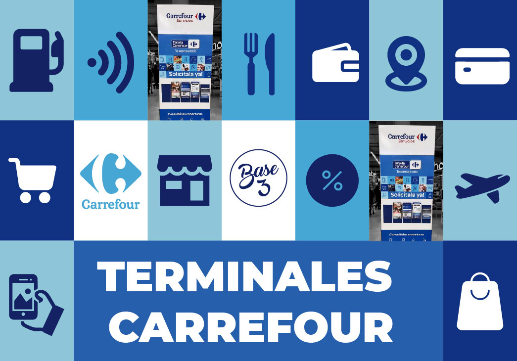 decoracion de terminales carrefour para punto de venta 2