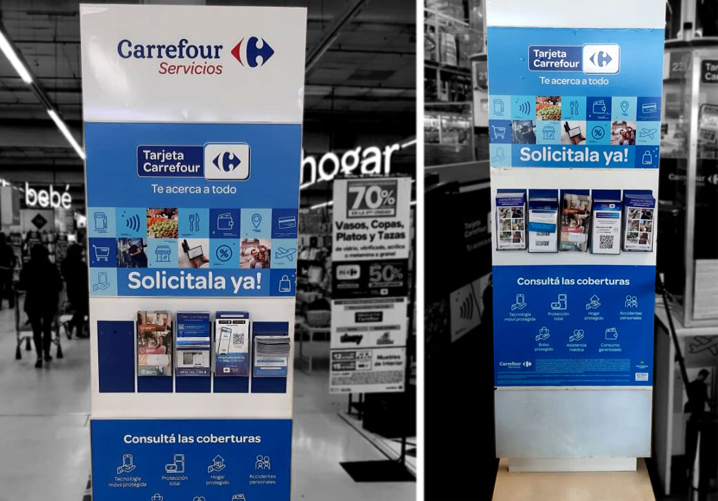 decoracion de terminales carrefour para punto de venta 3