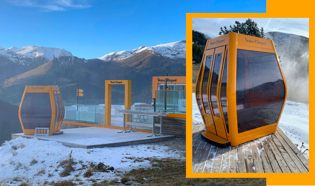 Mountain-proof (and cold-proof) vinyl: the ski cabin that ended up flying in a helicopter 2