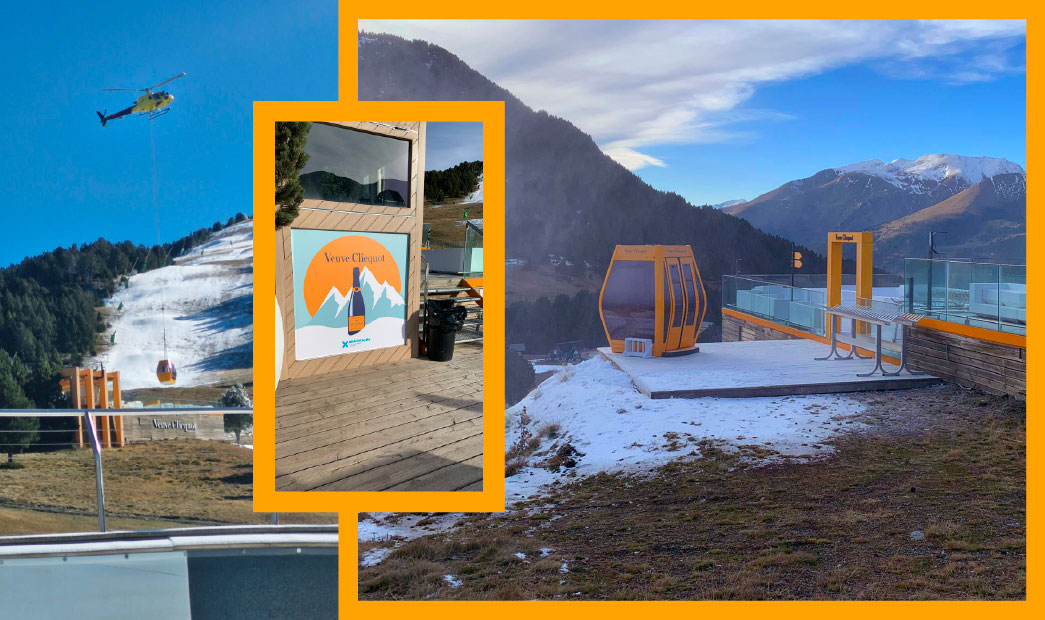 Mountain-proof (and cold-proof) vinyl: the ski cabin that ended up flying in a helicopter 4