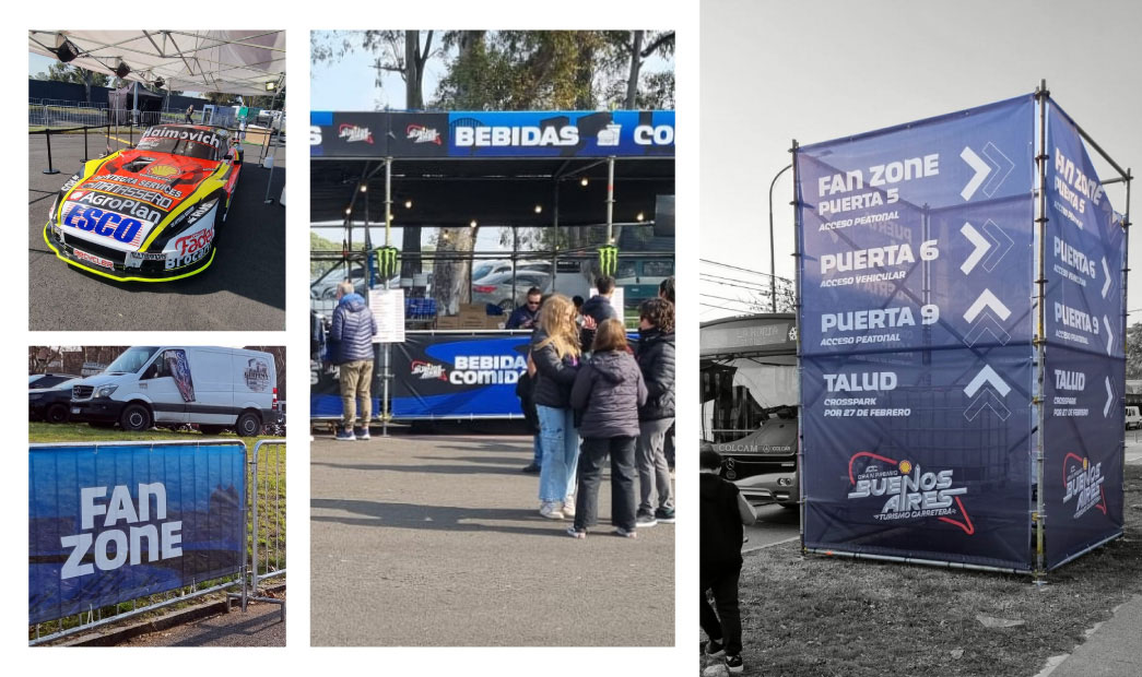 decoracion grafica para fecha del turismo carretera en buenos aires 3